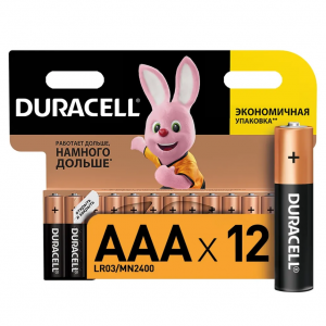 Батарейка щелочная (алкалиновая) Duracell Basic ААA, 1 шт.